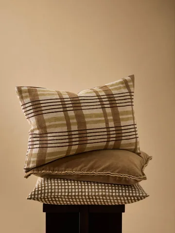 Housse de coussin Gabrielle - Brun, 50x50 cm - Tell Me More
