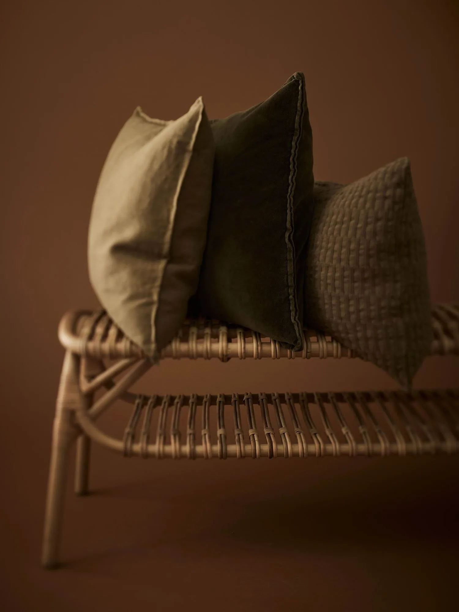 Housse de coussin Gabrielle, Vert, 50x50 cm Tell Me More