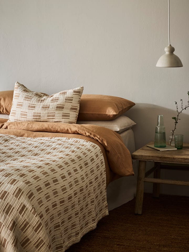 Housse de coussin Julien 40x60 cm, Off-white-rouge-brun Tell Me More