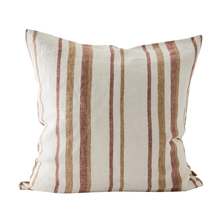 Housse de coussin Luc - Terra stripe, 50x50 cm - Tell Me More