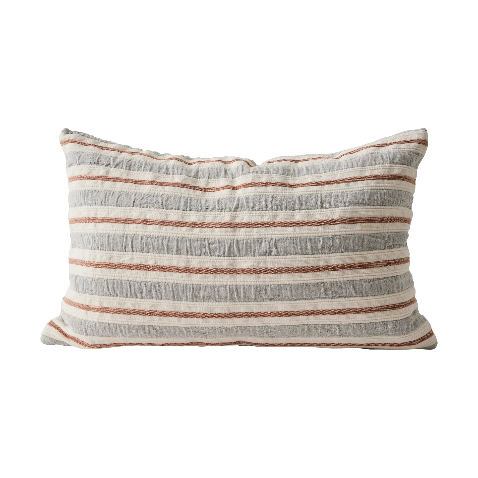 Housse de coussin Malva 40x60 cm, Gris-rouge rouille Tell Me More