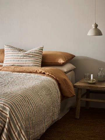 Housse de coussin Malva 40x60 cm - Gris-rouge rouille - Tell Me More