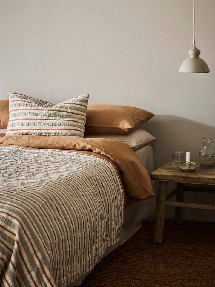 Housse de coussin Malva 40x60 cm, Gris-rouge rouille Tell Me More