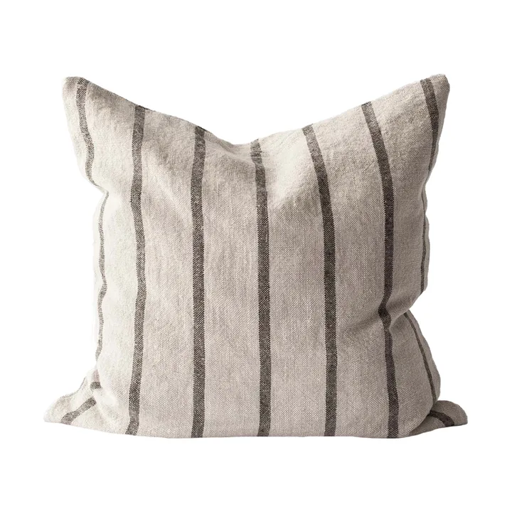 Housse de coussin Melvin 50x50 cm - Taupe stripe - Tell Me More