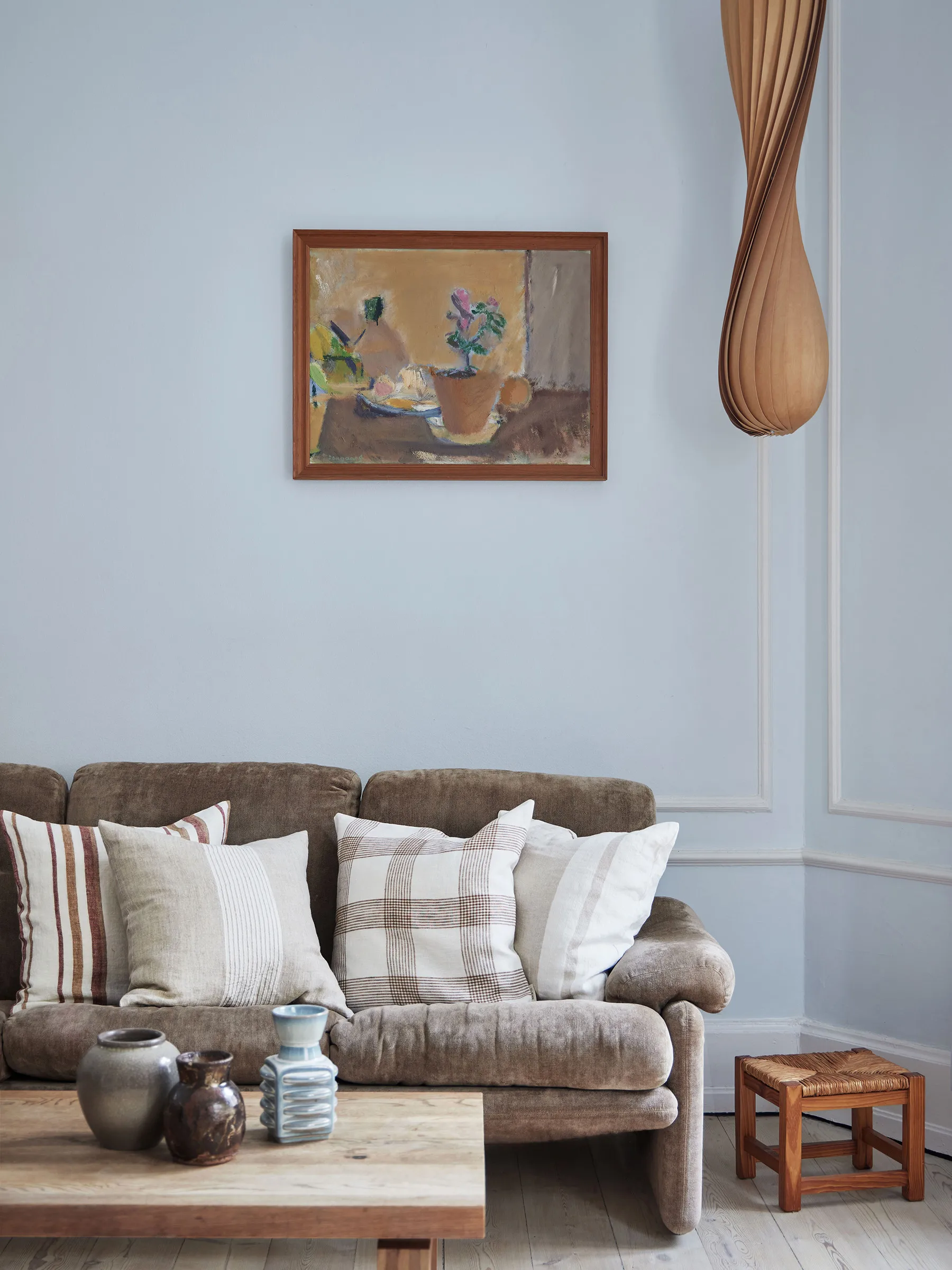 Housse de coussin Odette, Brown, 50x50 cm Tell Me More