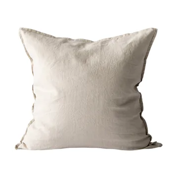 Housse de coussin Washed linen 50x50cm - Gris chaud - Tell Me More