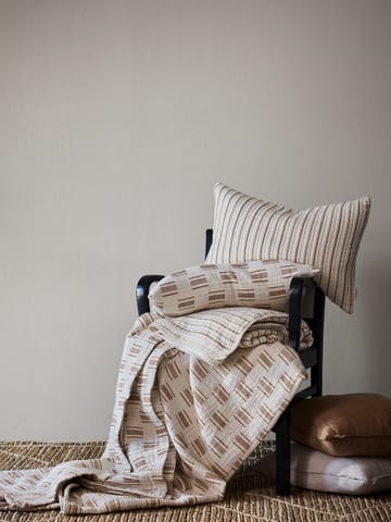 Housse de lit Julien 180x260 cm - Off-white-rouge-brun - Tell Me More