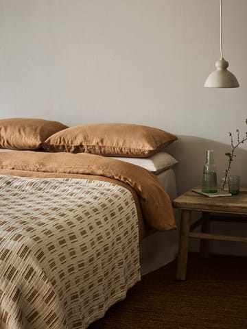 Housse de lit Julien 180x260 cm - Off-white-rouge-brun - Tell Me More