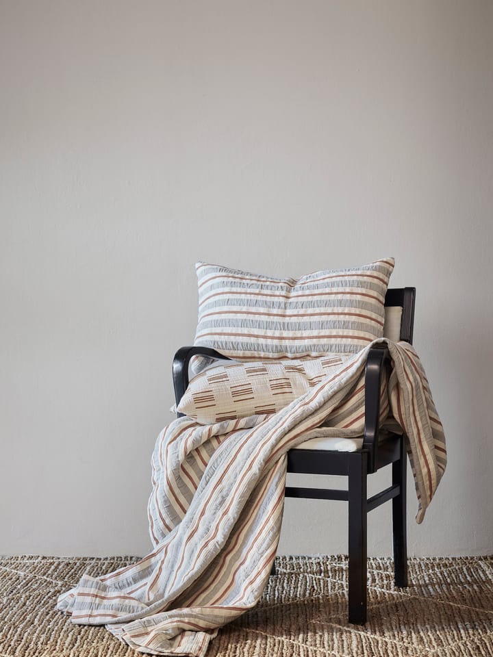 Housse de lit Malva 180x260 cm, Gris-rouge rouille Tell Me More