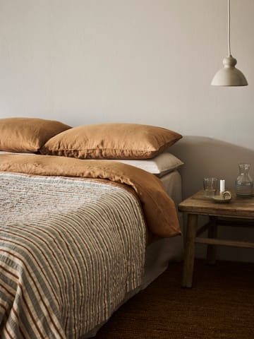 Housse de lit Malva 180x260 cm - Gris-rouge rouille - Tell Me More