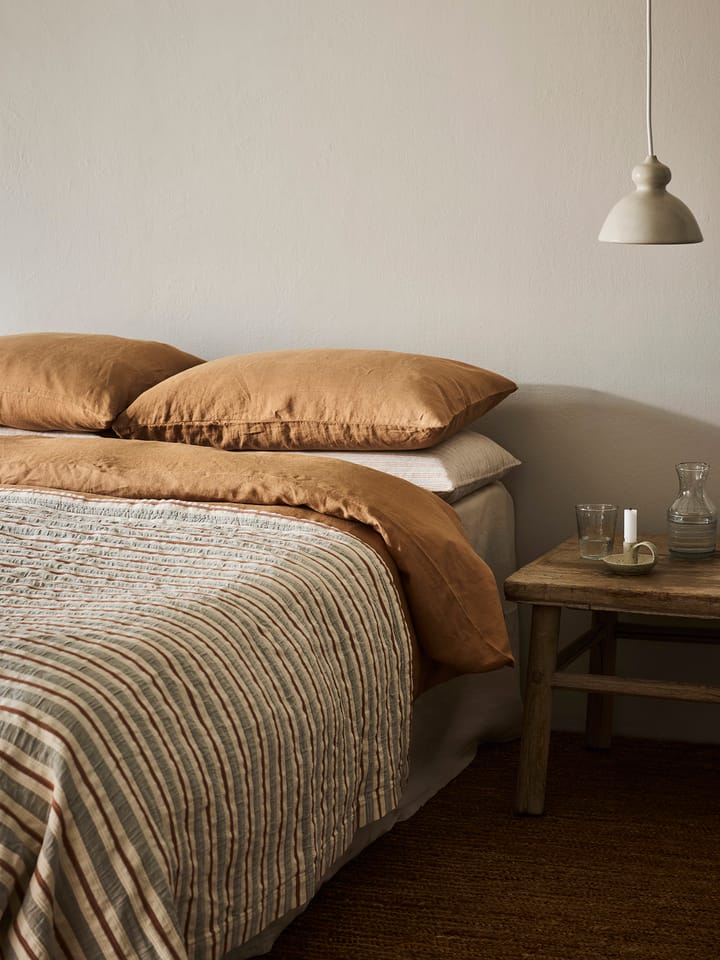 Housse de lit Malva 180x260 cm, Gris-rouge rouille Tell Me More