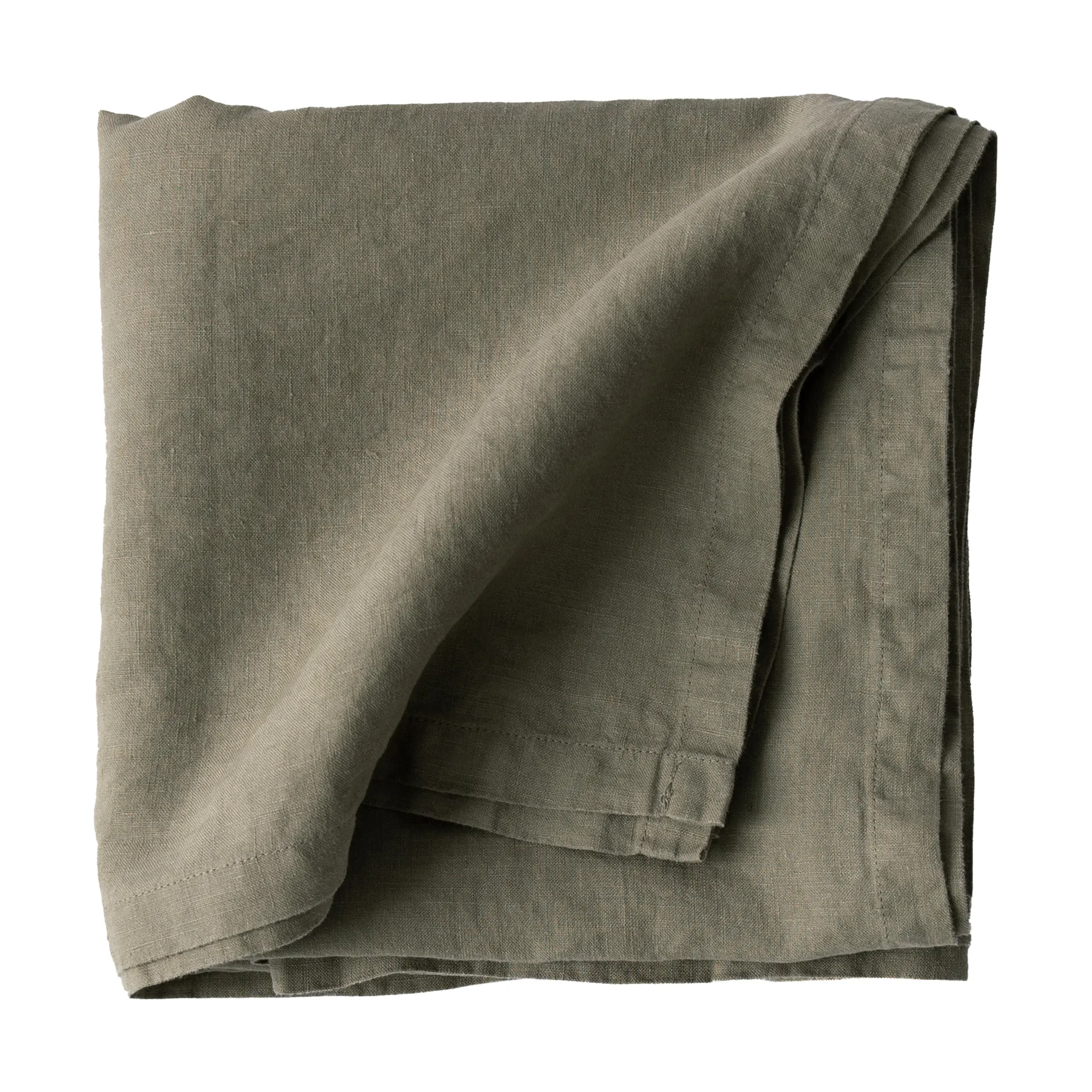 Nappe en lin 175x175 cm, Olive Tell Me More