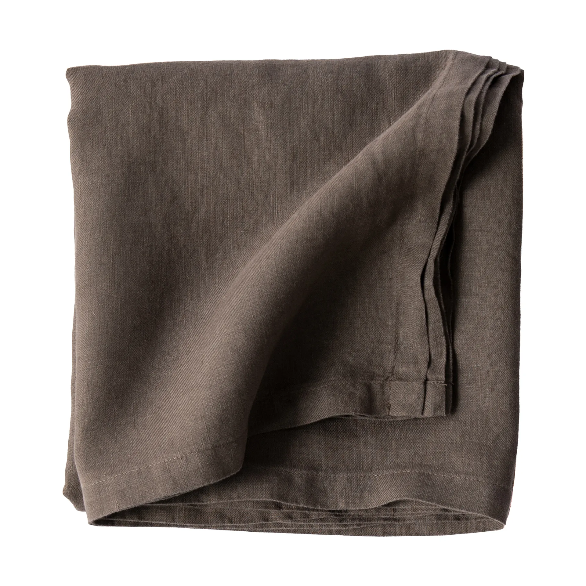 Nappe en lin 175x175 cm, Taupe Tell Me More