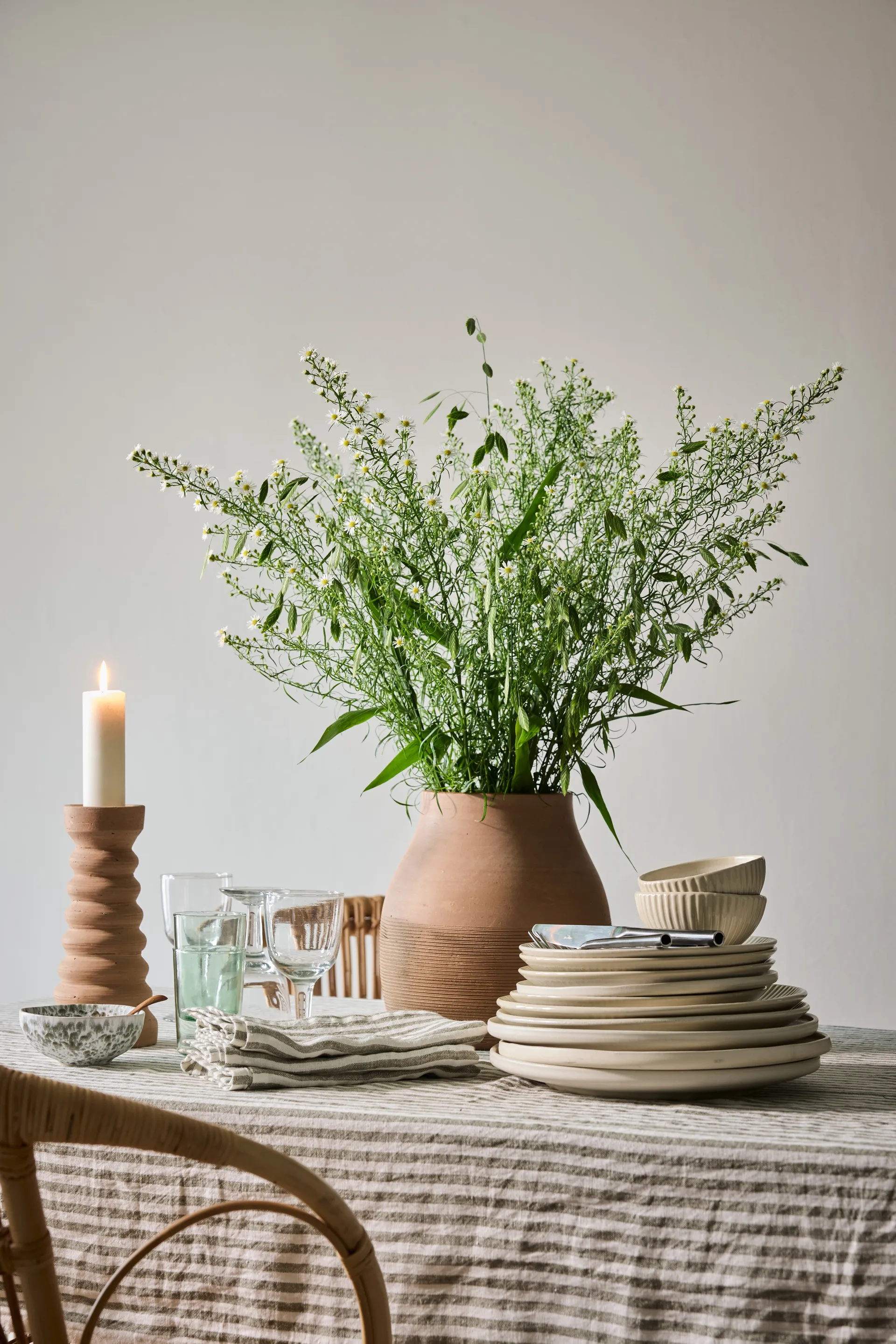 Nappe Leon 145x270 cm, Seagrass Tell Me More