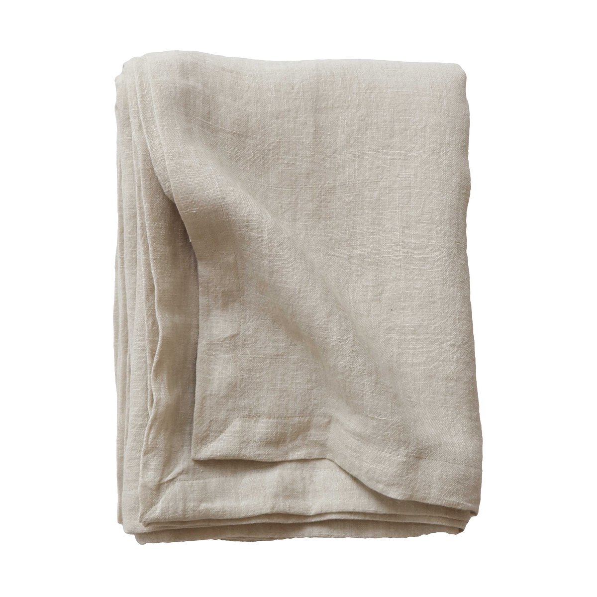 Tell Me More Nappe Marion en lin 145x145 cm Wheat | Design Scandinave | Nappes | Beige