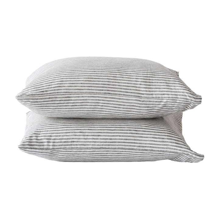 Oreiller Stonewashed linen 50x60 cm Lot de 2 - Grey-white - Tell Me More