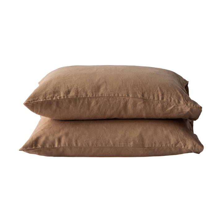 Oreiller Stonewashed linen 50x60 cm Lot de 2 - Noisette - Tell Me More