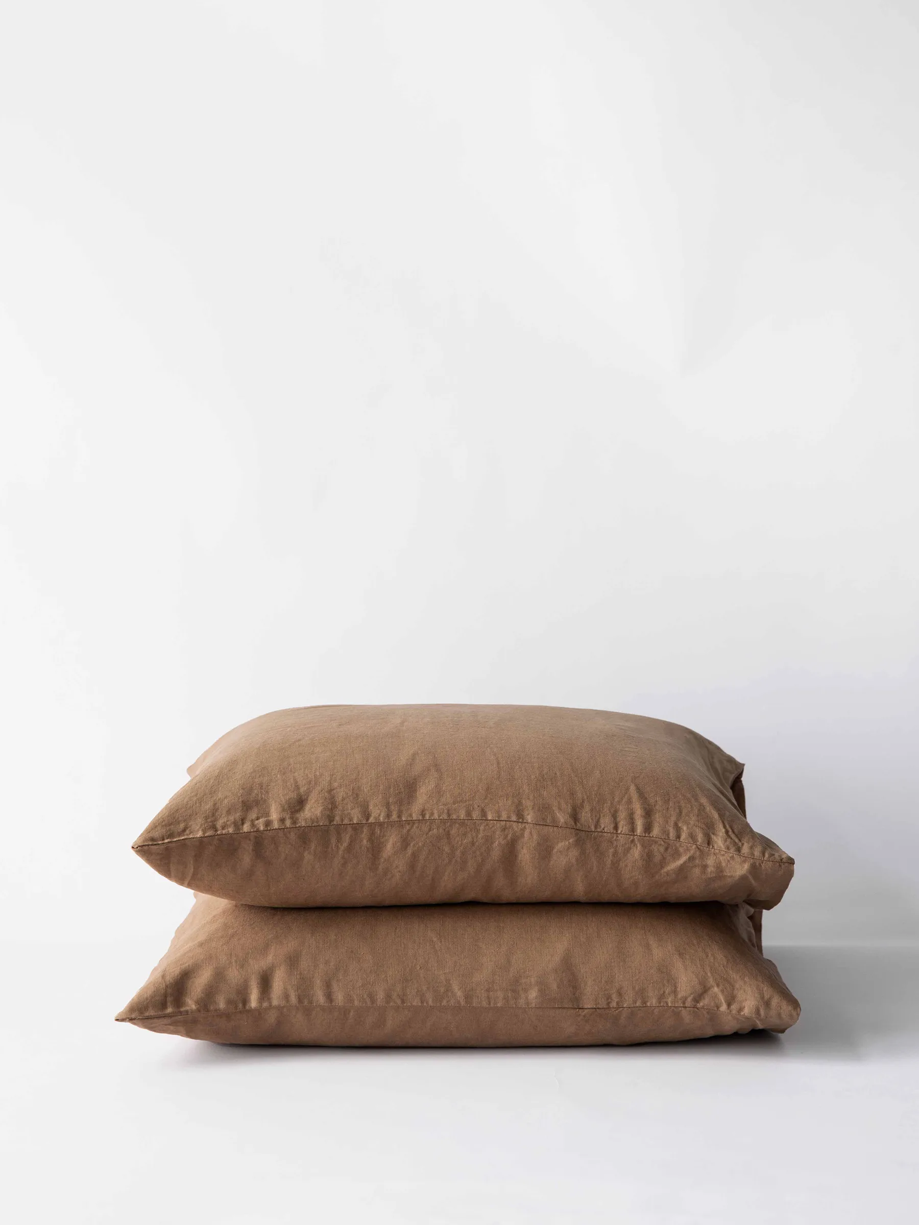 Oreiller Stonewashed linen 50x60 cm Lot de 2, Noisette Tell Me More