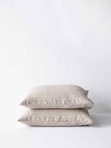 Oreiller Stonewashed linen 50x60 cm Lot de 2 - Rayure de noisette - Tell Me More