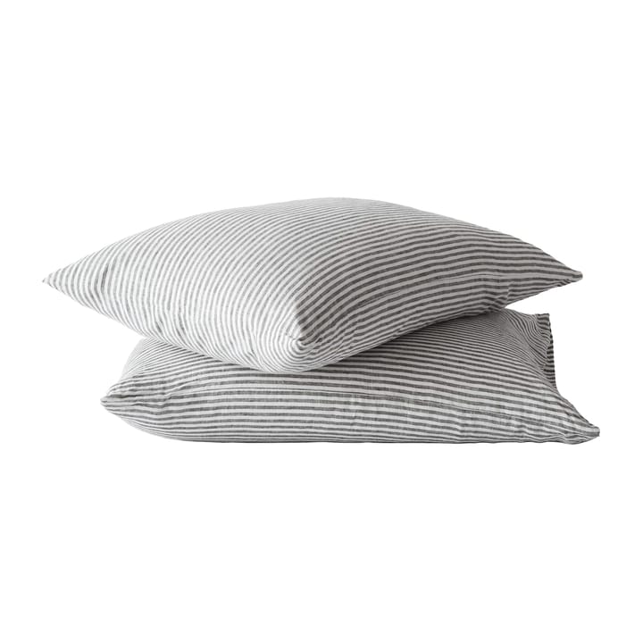 Oreiller Stonewashed linen 50x70 cm Lot de 2 - Grey-white - Tell Me More