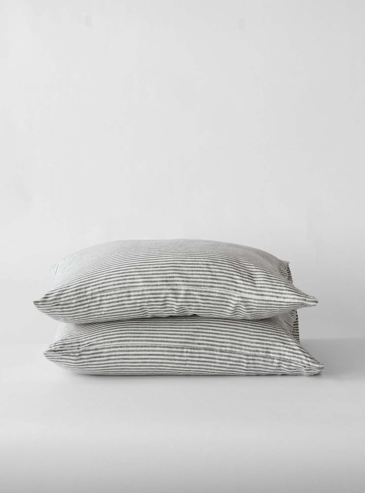 Oreiller Stonewashed linen 50x70 cm Lot de 2 - Grey-white - Tell Me More