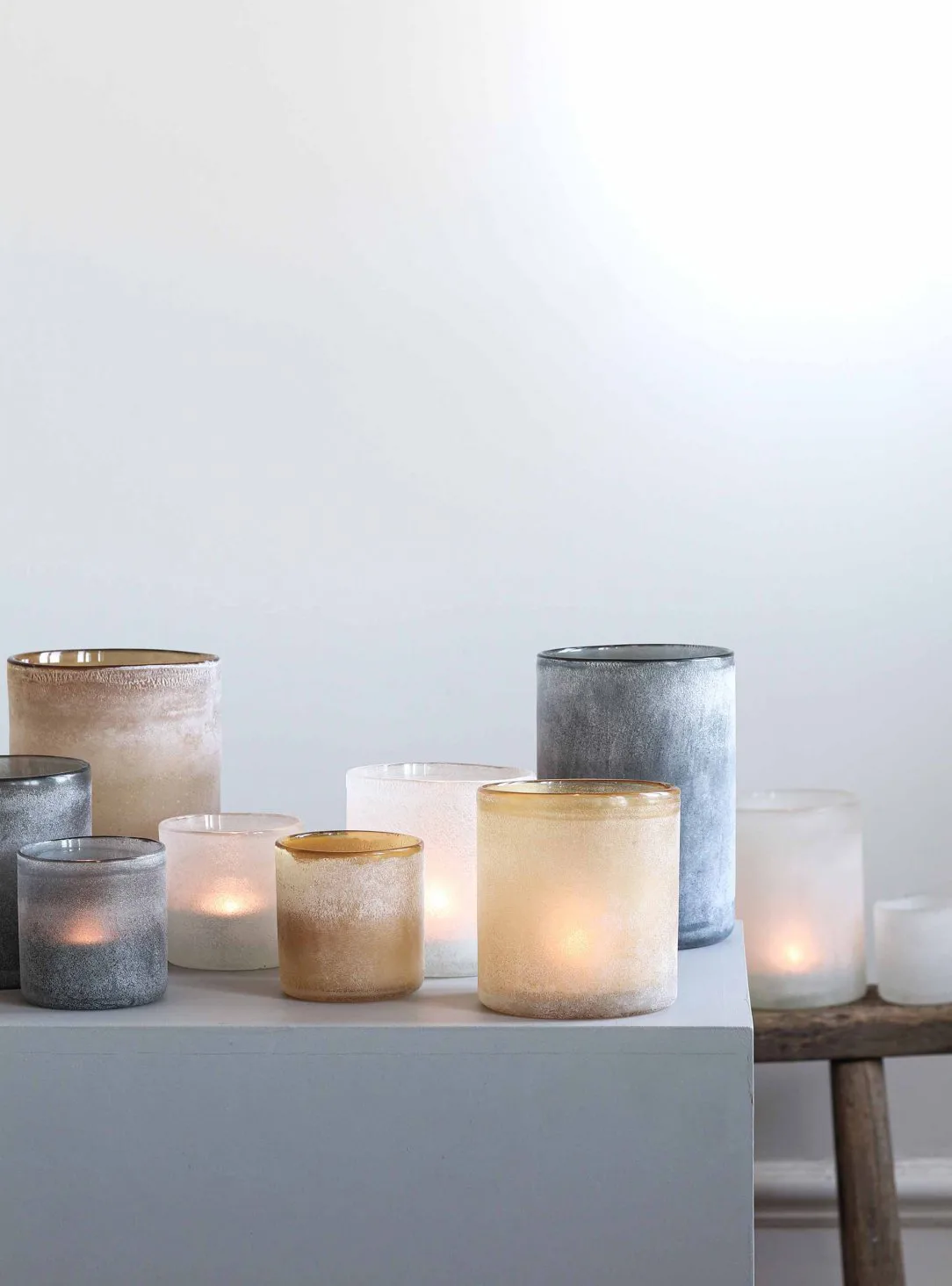 Photophore Frost L, Amber (marron) Tell Me More