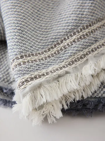 Plaid Leonie - Blue, 135x200 cm - Tell Me More