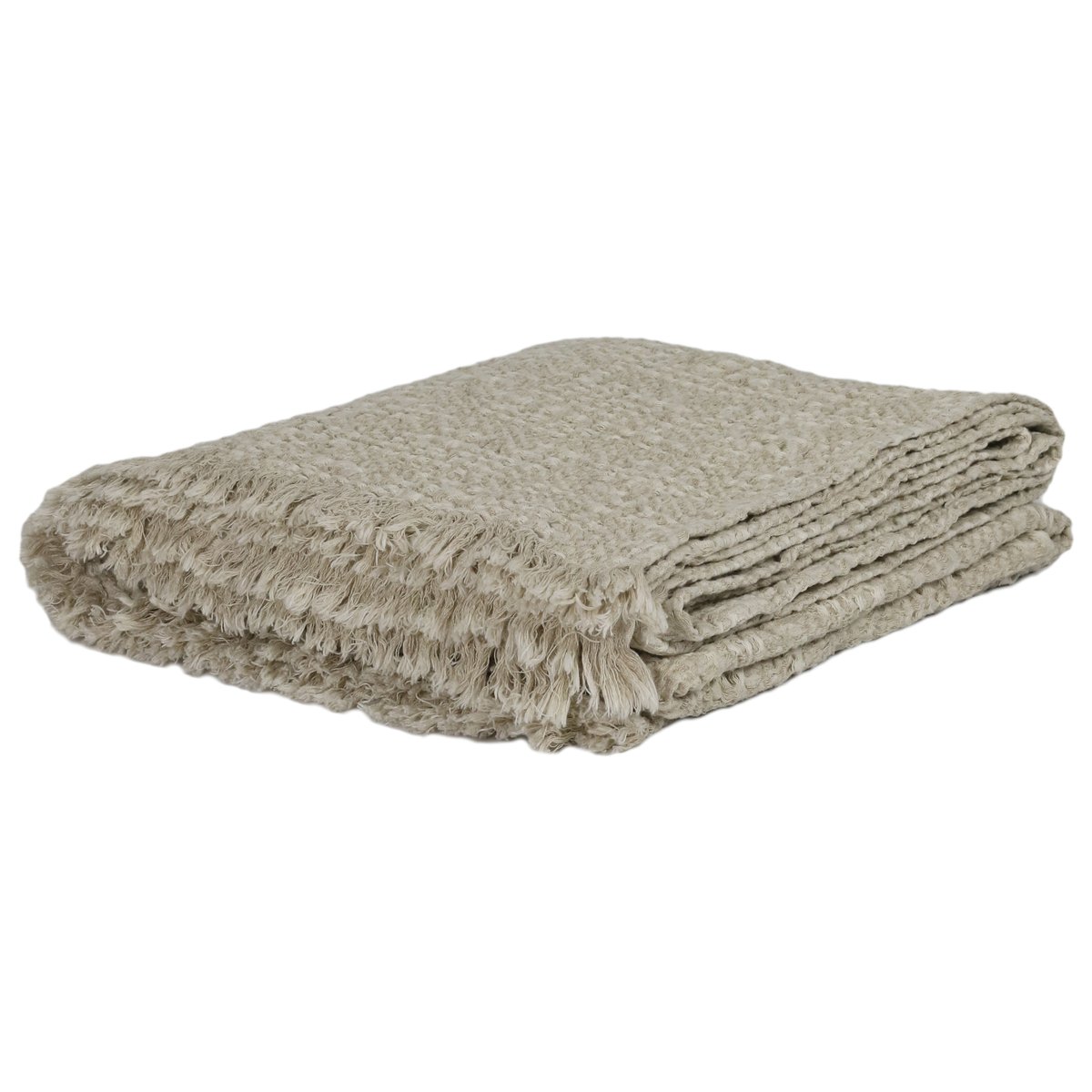 Tell Me More Plaid Monti 140x200 cm Sand beige | Design Scandinave | Plaids & couvertures en coton | Beige