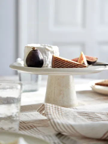 Plat à gâteau Granada - Cream, Ø26x11 cm - Tell Me More