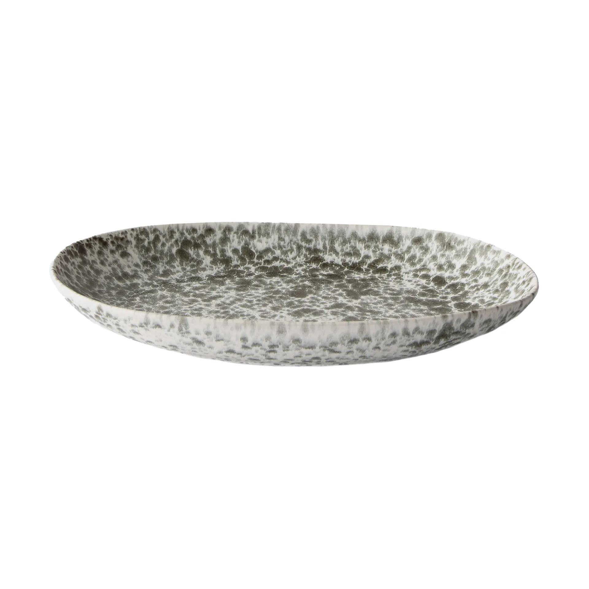 Plat de service Rivoli 21,5x37 cm, Éclaboussure verte Tell Me More