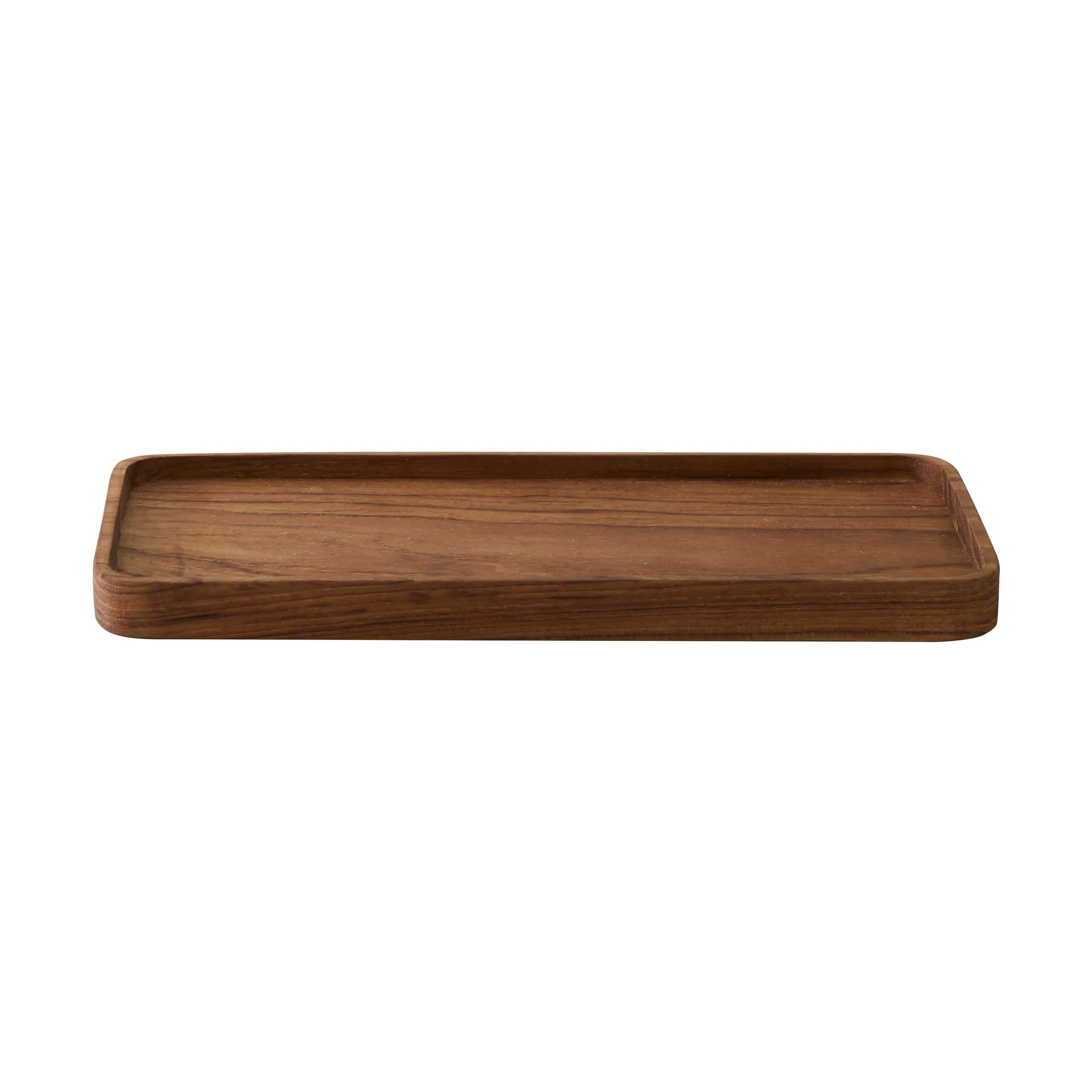 Plateau de service Teak 12,5x27,5 cm, Marron Tell Me More