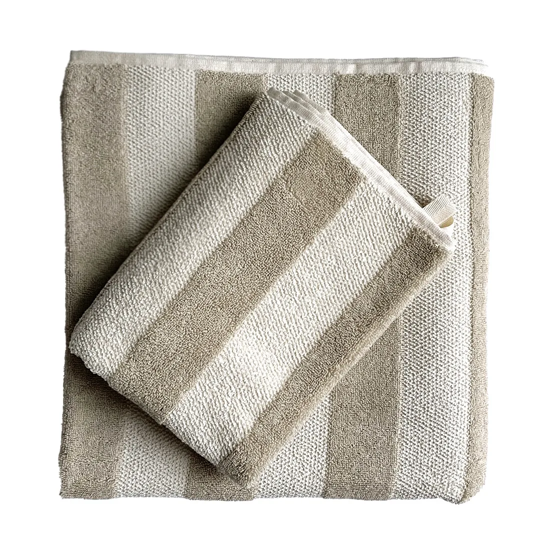 Tell Me More Serviette Cleo 50x70 cm Beige | Design Scandinave | Serviettes de bain | Beige