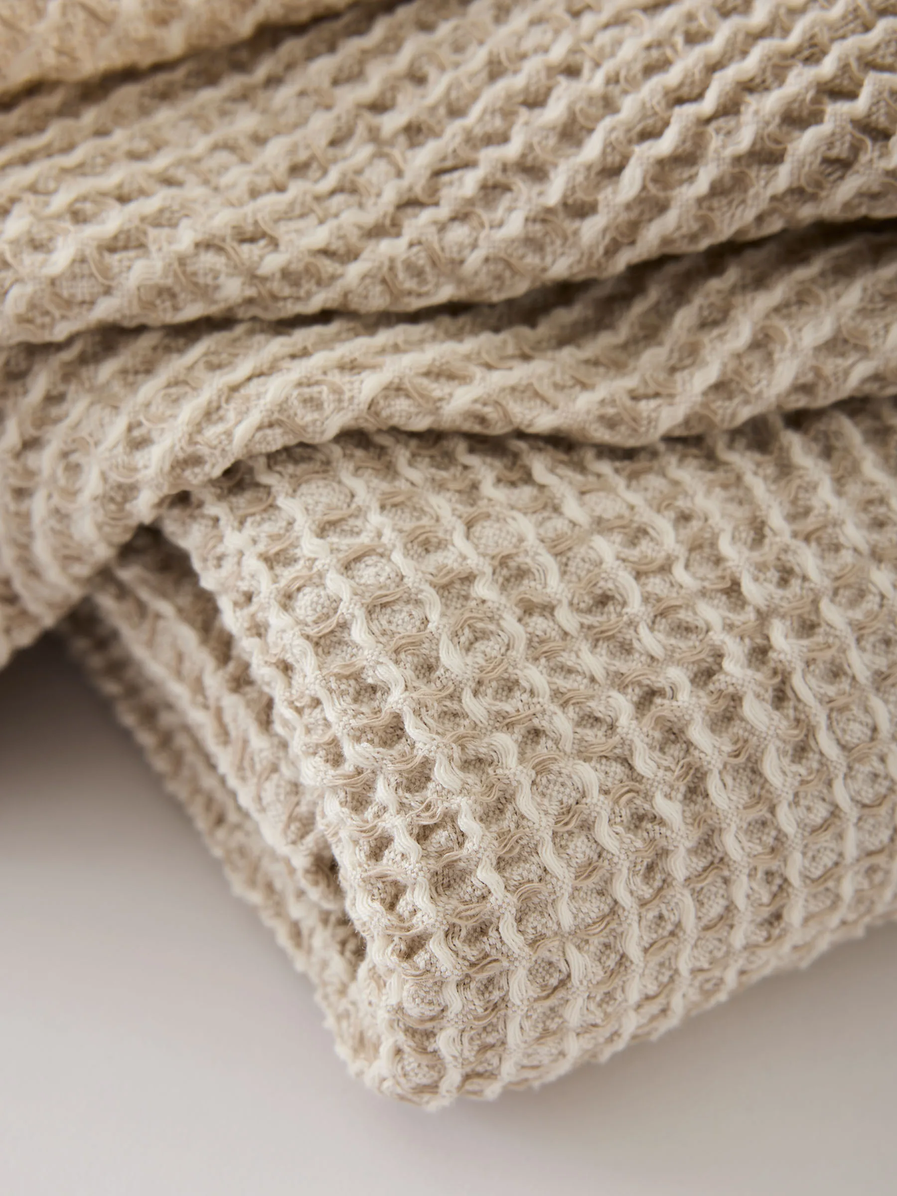 Serviette de bain Alva 70x140 cm, Beige Tell Me More