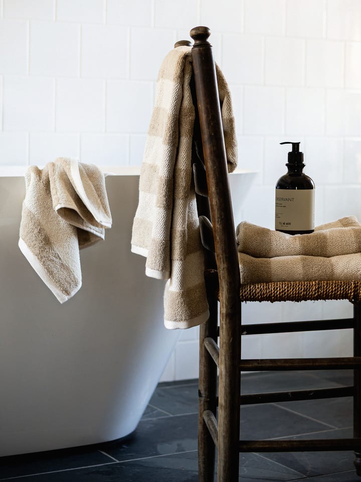 Serviette de bain Cleo 70x140 cm, Beige Tell Me More