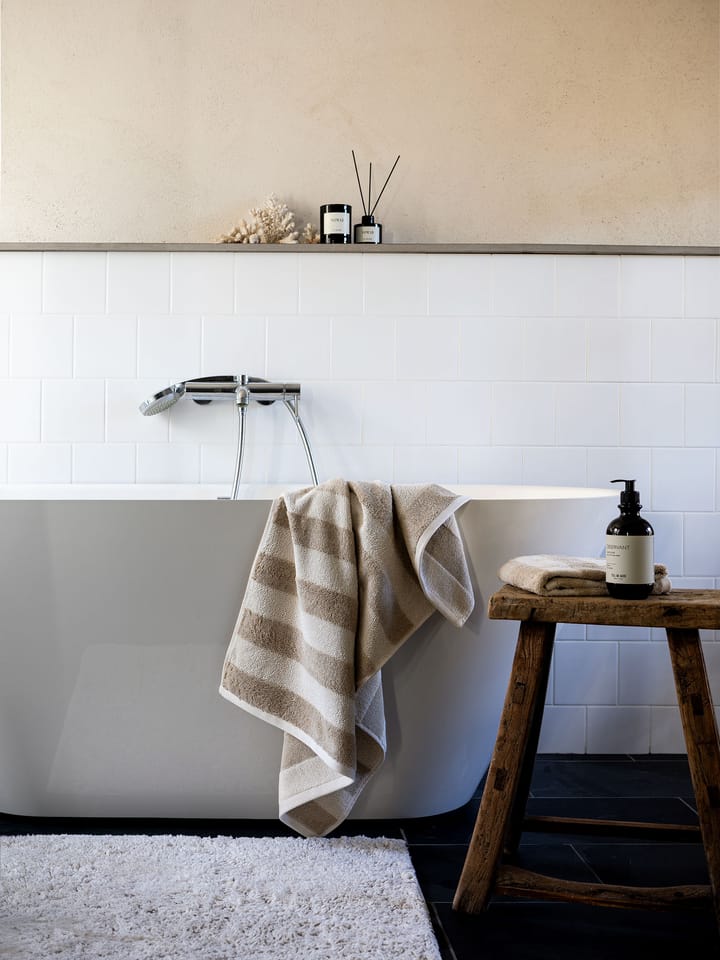 Serviette de bain Cleo 70x140 cm, Beige Tell Me More