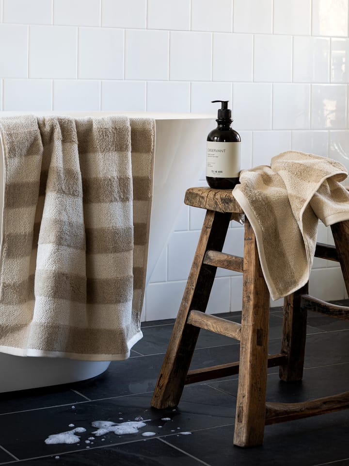 Serviette de bain Cleo 70x140 cm, Beige Tell Me More