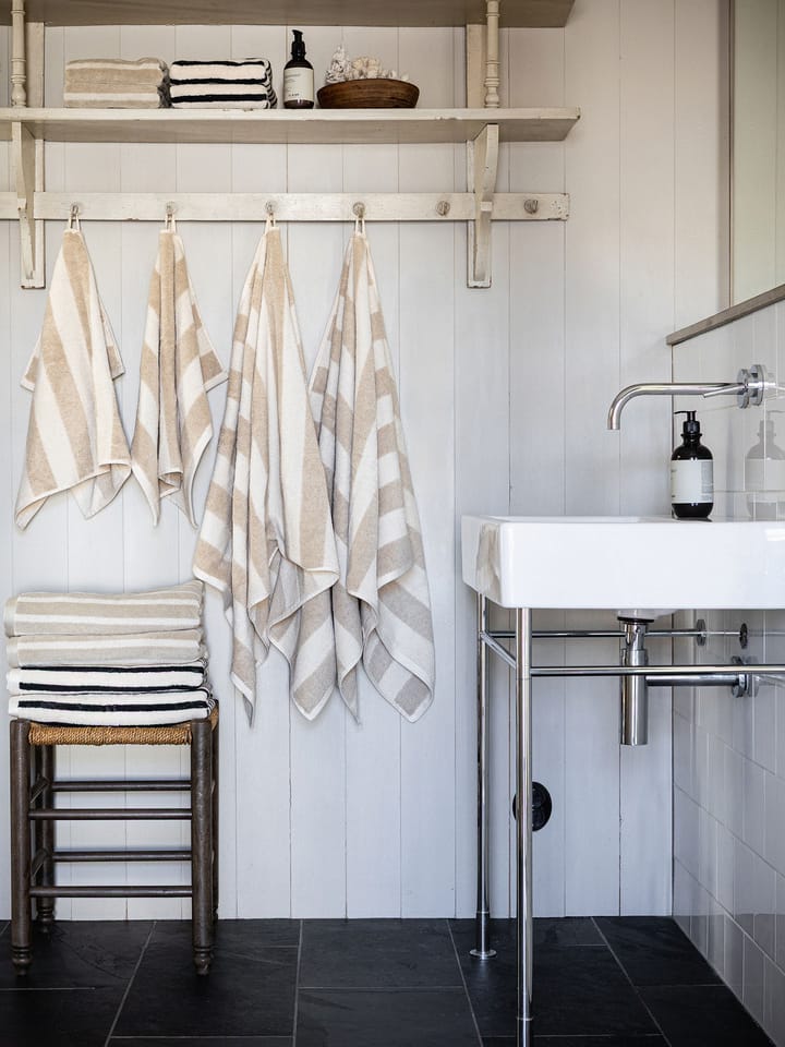 Serviette de bain Cleo 70x140 cm, Beige Tell Me More