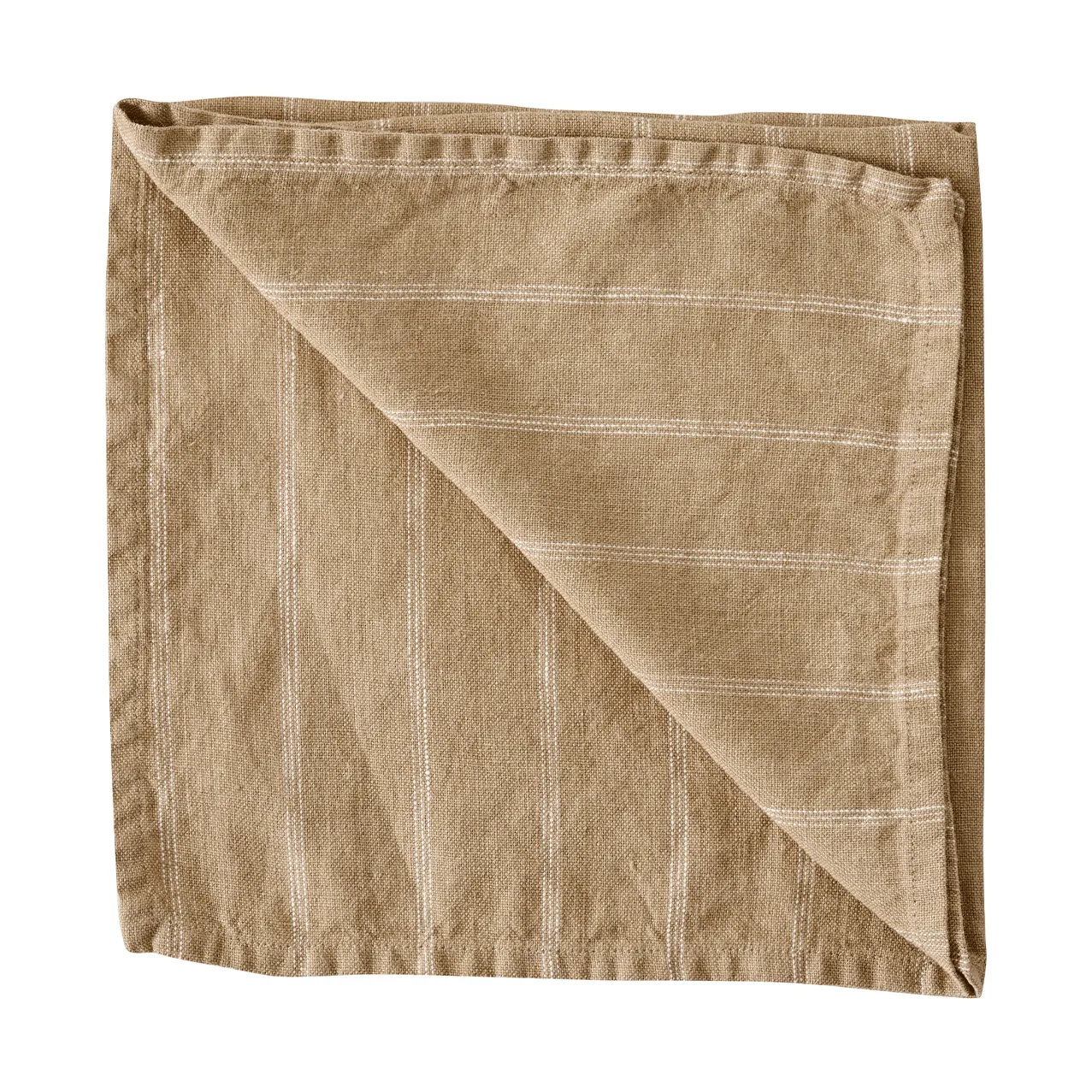 Serviette de table en tissu Dalia 50x50 cm, Warm yellow Tell Me More
