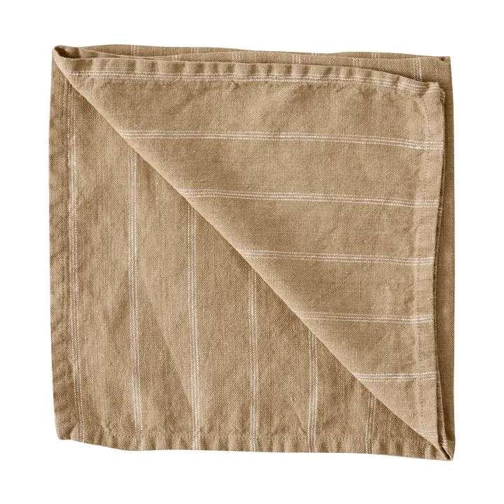 Serviette de table en tissu Dalia 50x50 cm - Warm yellow - Tell Me More