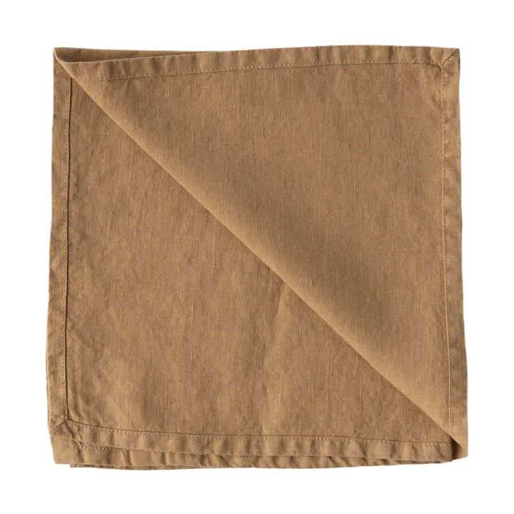 Serviette de table Washed linen - Noisette - Tell Me More