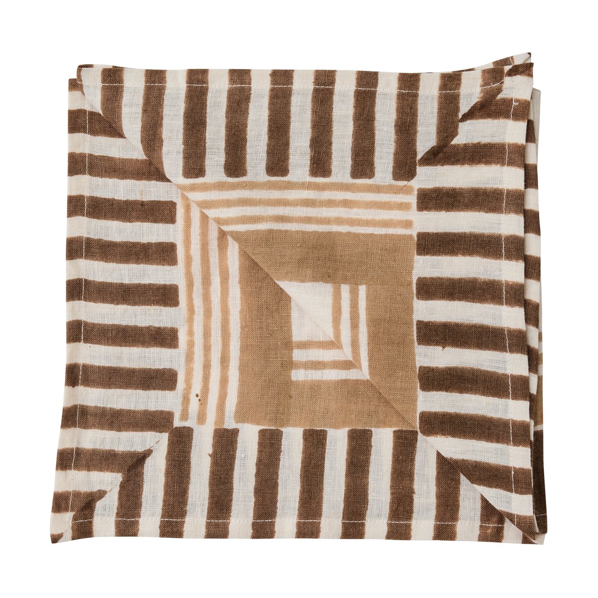 Tell Me More Serviette Ella 50x50 cm Hazelnut checkered