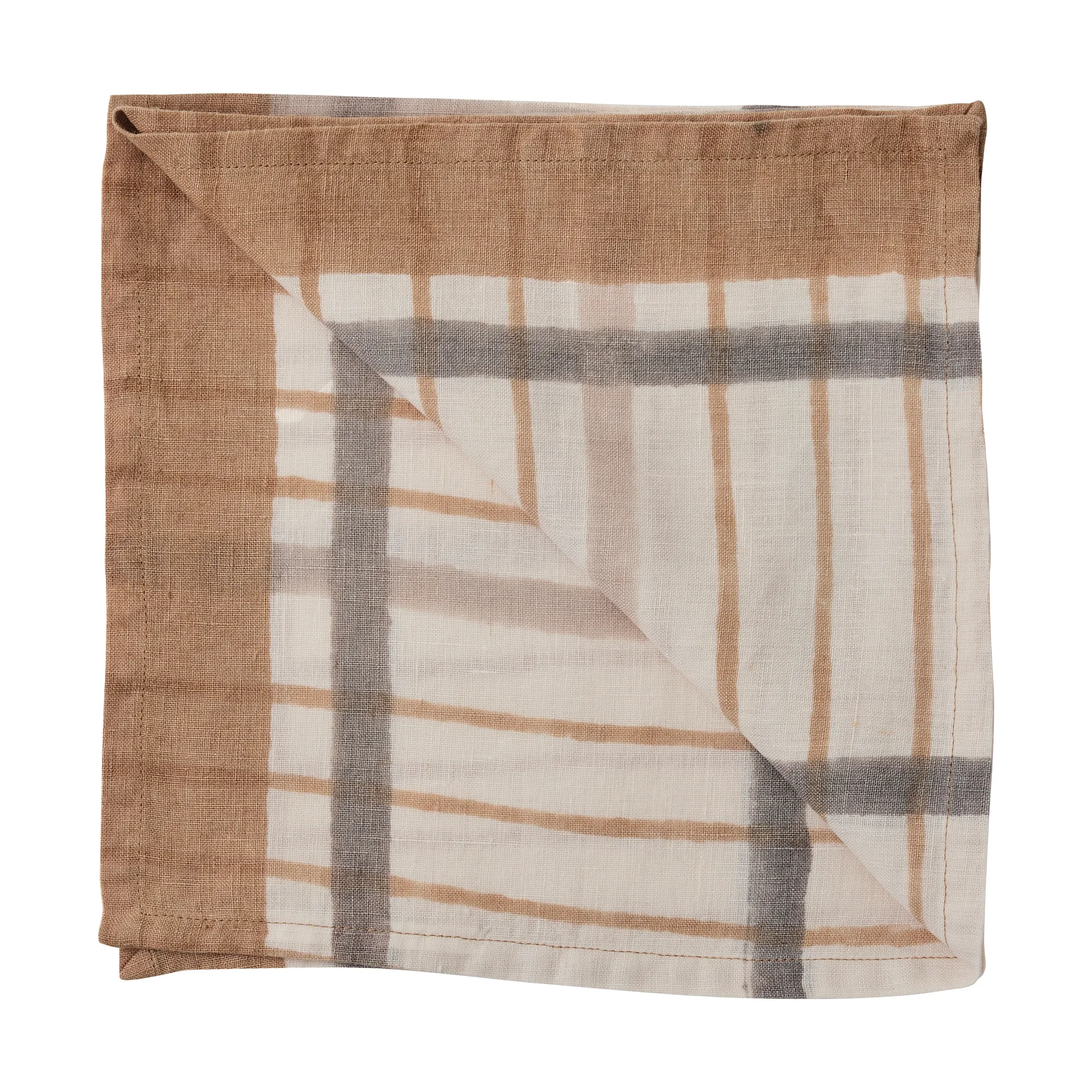 Serviette Ella 50x50 cm, Noisette Tell Me More