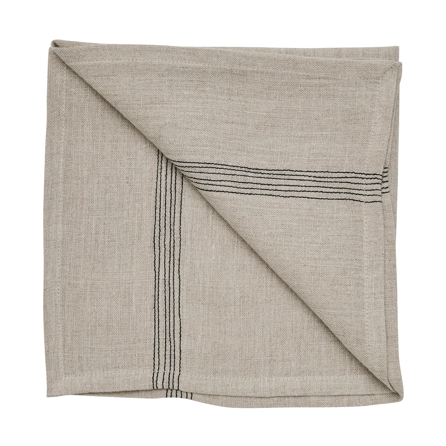 Serviette en lin Livia 45x45 cm, Beige Tell Me More