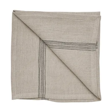 Serviette en lin Livia 45x45 cm - Beige - Tell Me More