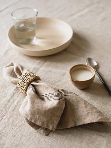 Serviette en lin Livia 45x45 cm - Beige - Tell Me More