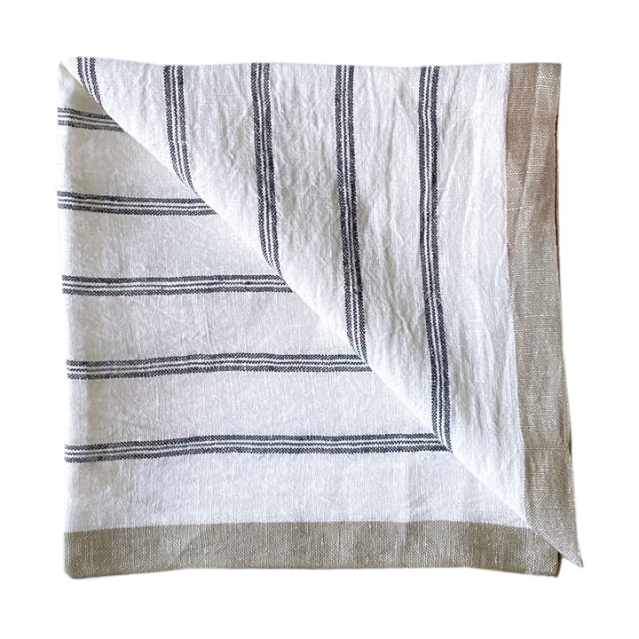 Serviette en lin Maya 50x50 cm - Navy Stripe - Tell Me More