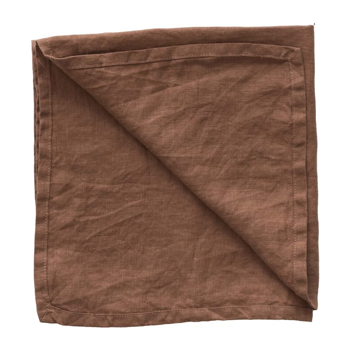 Serviette Washed linen - Amber (marron) - Tell Me More