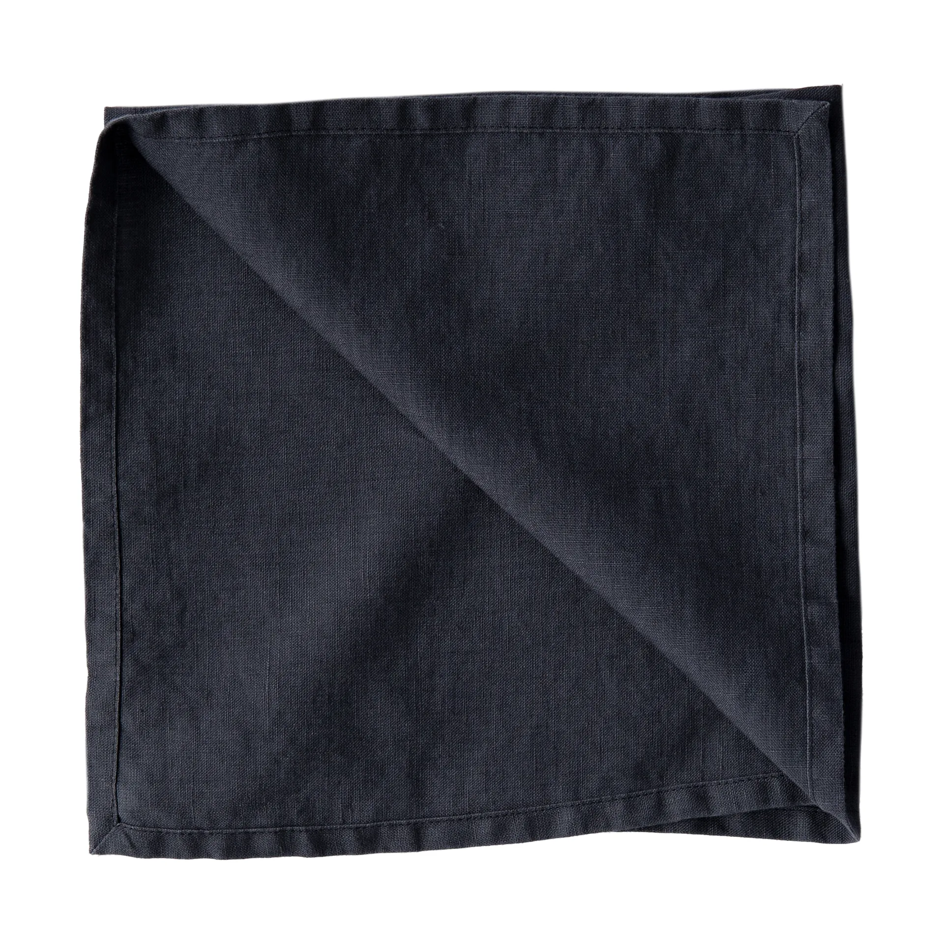 Serviette Washed linen, Bleu nuit Tell Me More
