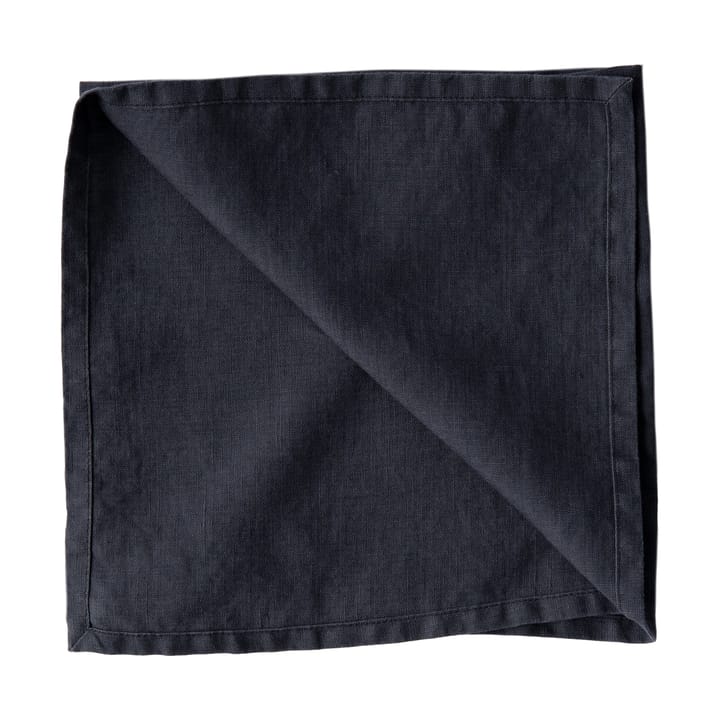 Serviette Washed linen - Bleu nuit - Tell Me More