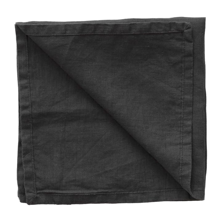 Serviette Washed linen - Carbon (noir) - Tell Me More